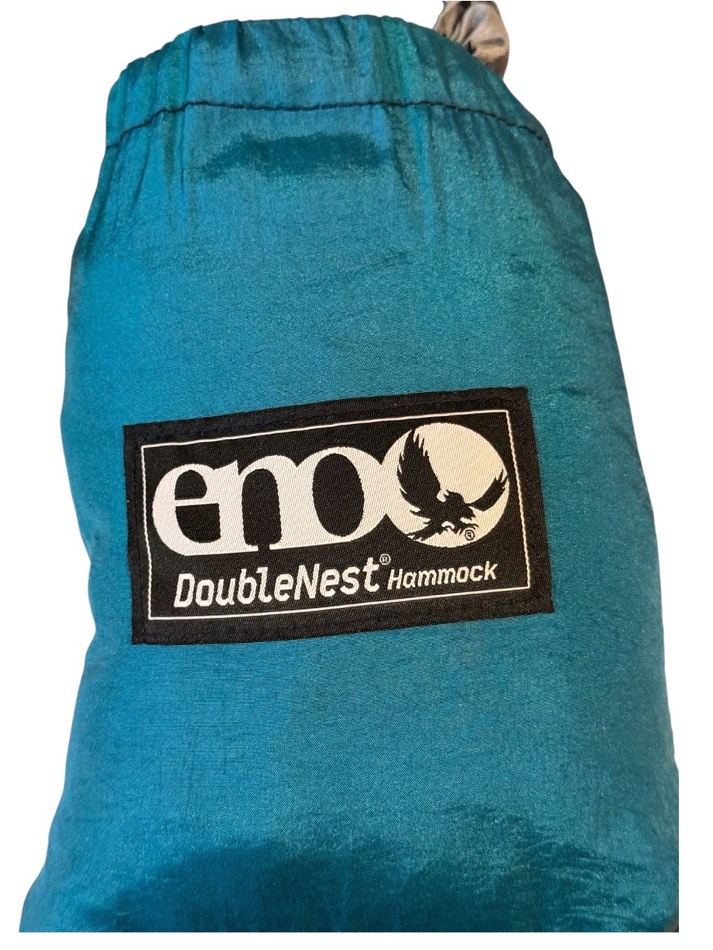 Enos Double Nest Hammock Teal Gray Camping Hiking Outdoor Lightweight Nylon